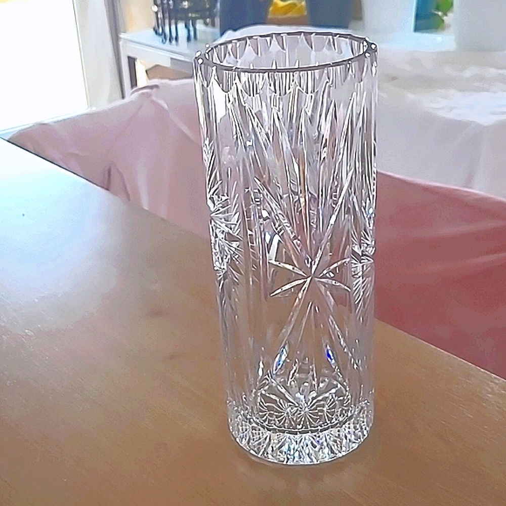 vase glass vintage 10inch